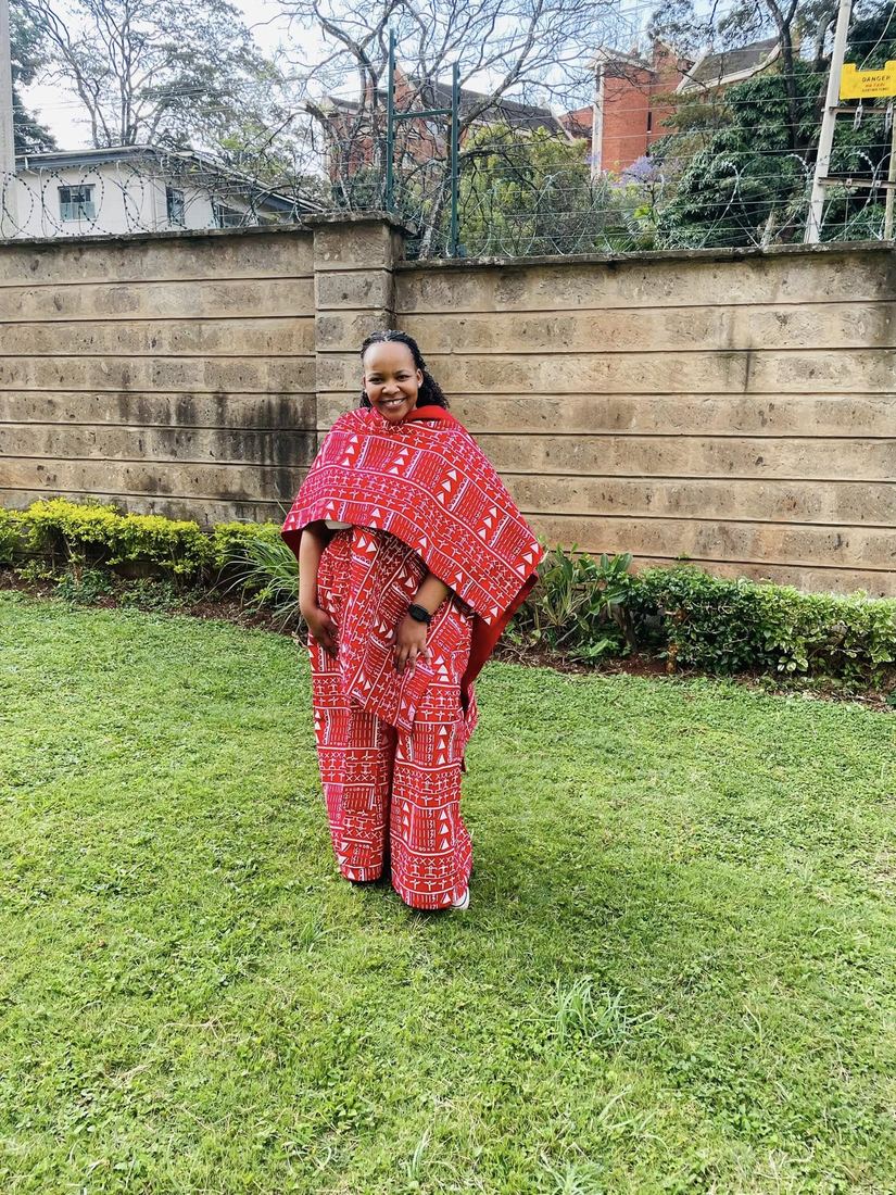 Red Poncho Outfit